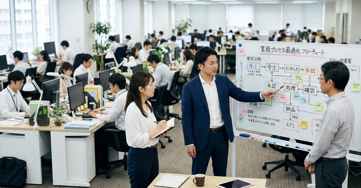 IT・AI導入 業務プロセスの整理の様子